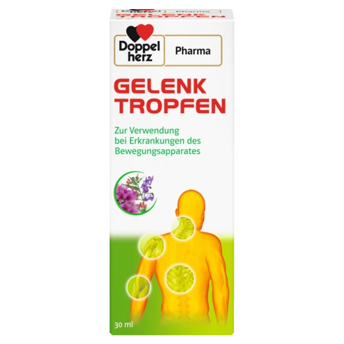 Abbildung der Produktverpackung DoppelherzPharma GELENK TROPFEN Frontansicht